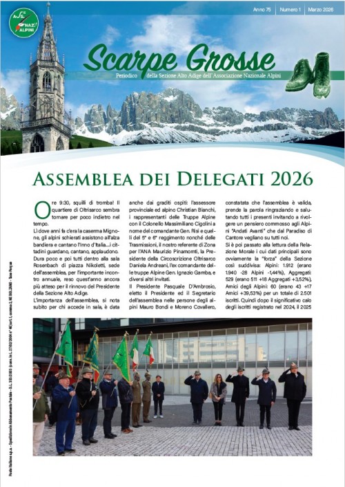 Periodico Scarpe Grosse marzo 2026