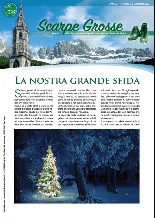 Periodico Scarpe Grosse dicembre 2023