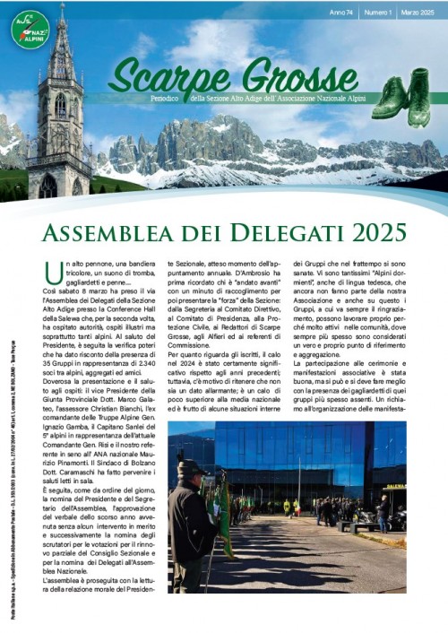 Periodico Scarpe Grosse marzo 2025