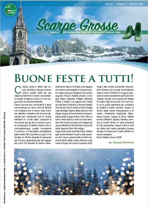 Periodico Scarpe Grosse dicembre 2025